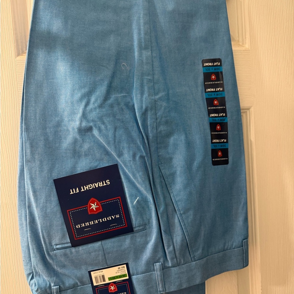 Saddlebred Men's Light Blue Dress Pants